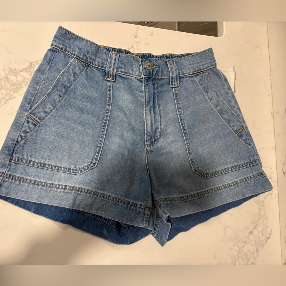 Women's Light Blue Denim Shorts